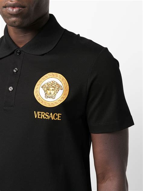 Versace Medusa Cotton Polo Shirt 